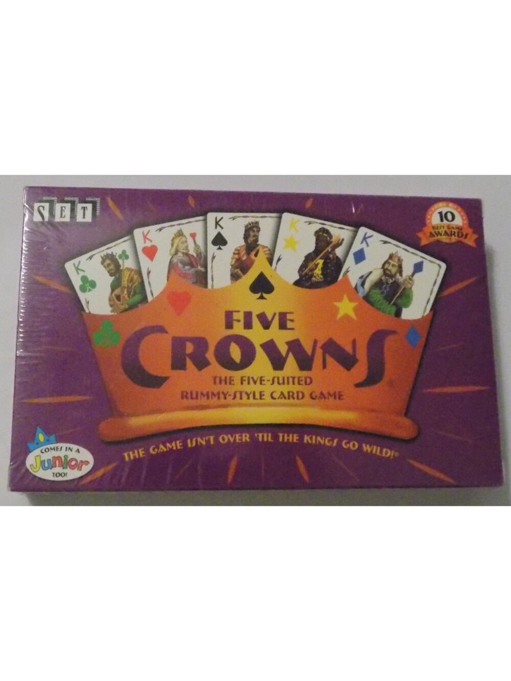 Set Enterprises Five Crowns 5 Suited Rummy Style Card Game 10 Best Game Awards